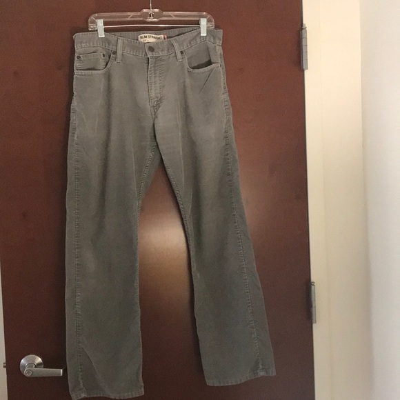 levis 514 corduroy grey